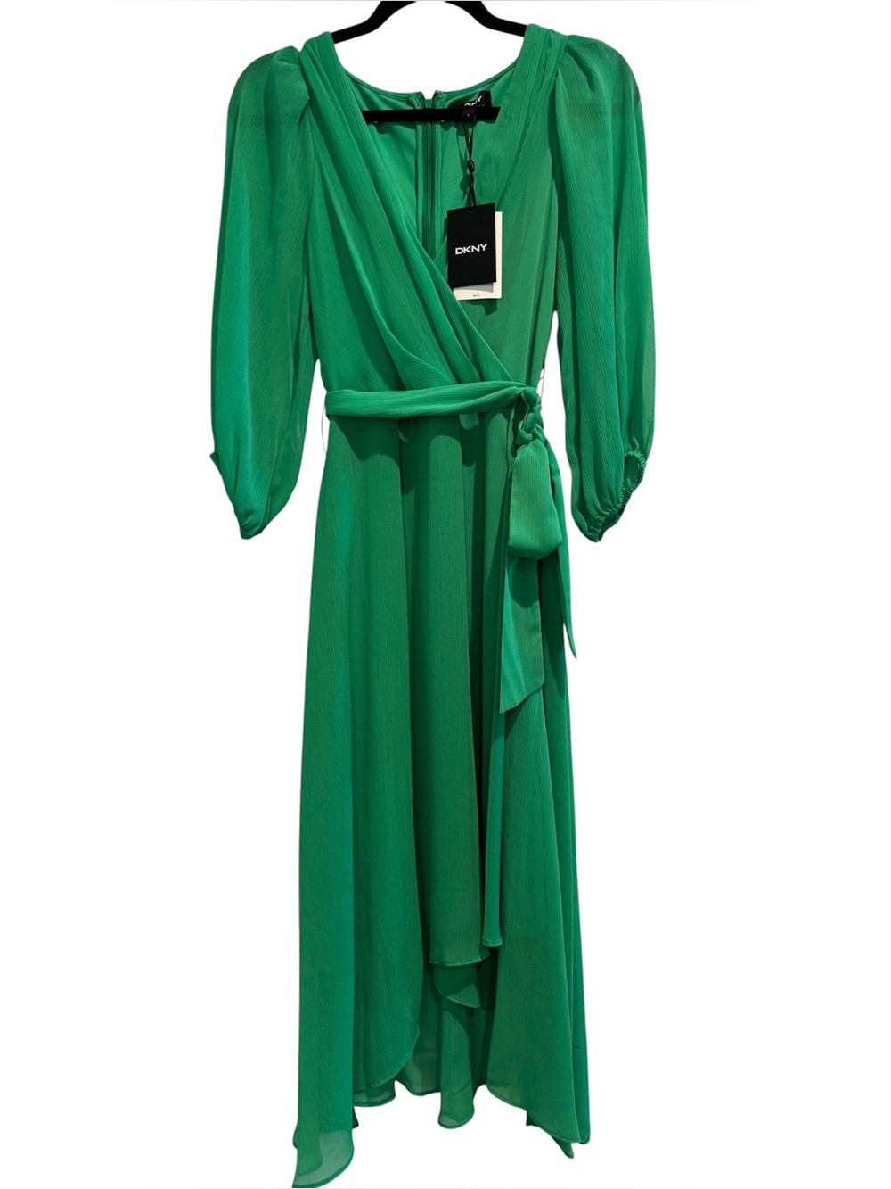 **NWT** DKNY High-Low Faux Wrap Dress - Picture 3 of 6